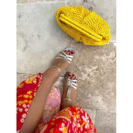 Edna - sandales à talons dorées