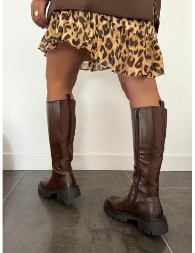 Josia - bottes marron foncé