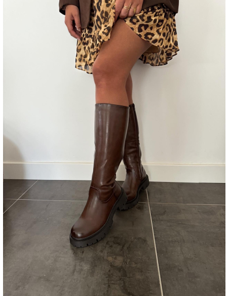 Josia - bottes marron foncé