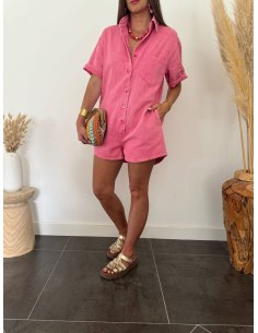 Romane - combishort fuchsia 2