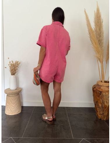 Romane - combishort fuchsia