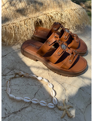 Mahana - sandales soleil camel
