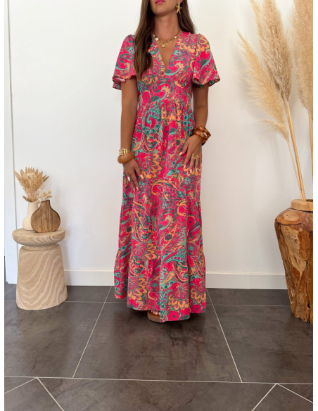 Charlène - robe imprimé paisley