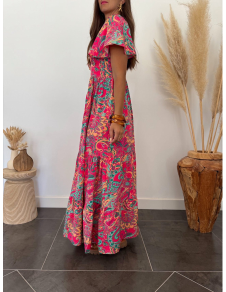 Charlène - robe imprimé paisley