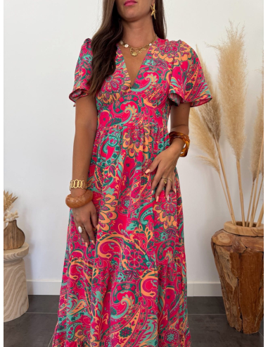 Charlène - robe imprimé paisley