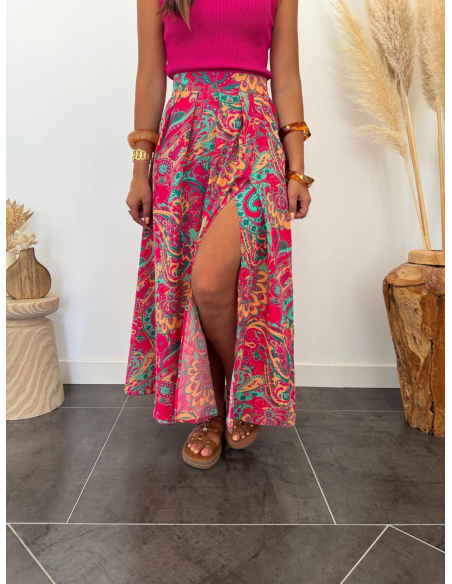 Charlène - jupe imprimé paisley