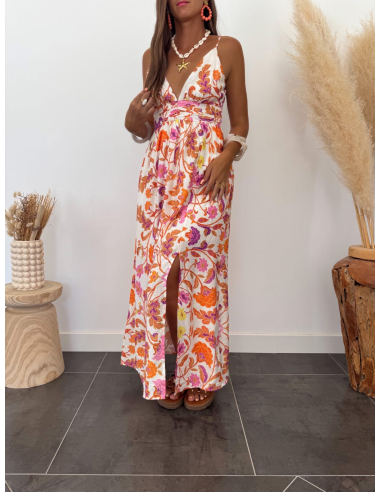 Mahé - robe longue fleurie