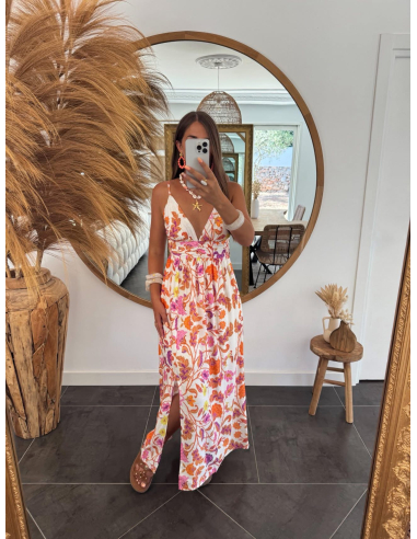 Mahé - robe longue fleurie