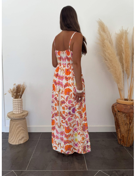 Mahé - robe longue fleurie