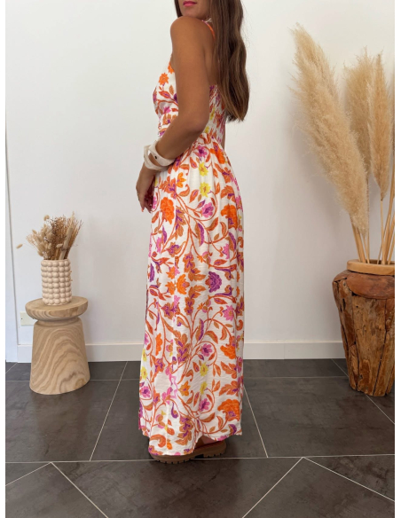 Mahé - robe longue fleurie