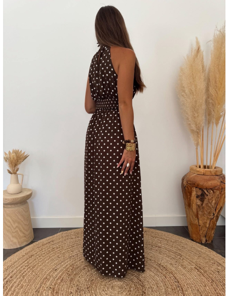 Esther - robe longue à pois