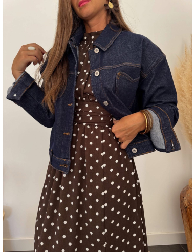 Esther - robe longue à pois