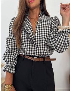 Jolène - chemise imprimé vichy 2
