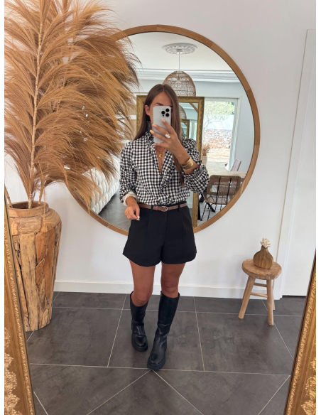 Clorice - short à pinces noir