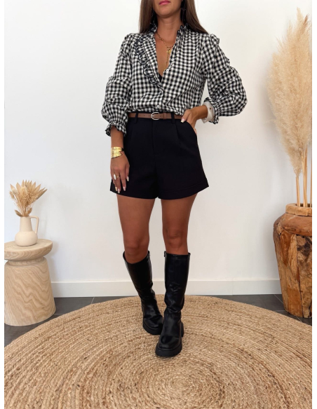 Clorice - short à pinces noir