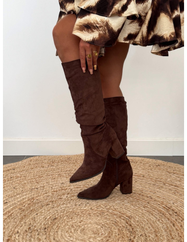 Estelle - bottes hautes choco