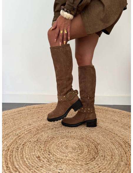 Emia - bottes taupe