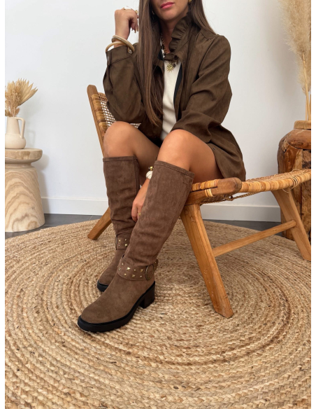 Emia - bottes taupe