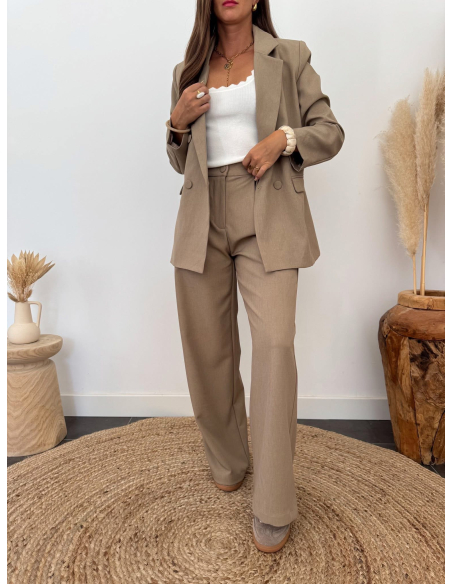 Sana - top côtelé blanc