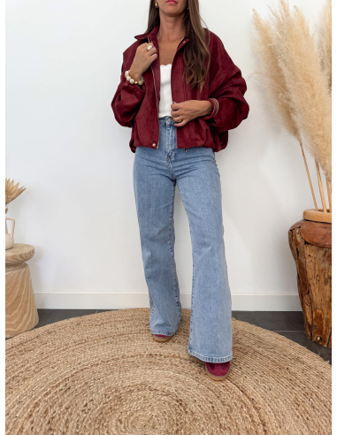 Velizia - veste bomber bordeaux