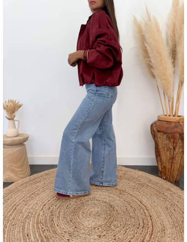 Velizia - veste bomber bordeaux