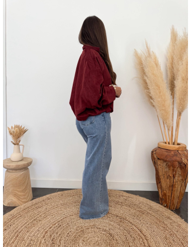 Velizia - veste bomber bordeaux