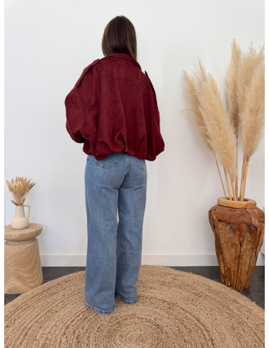 Velizia - veste bomber bordeaux