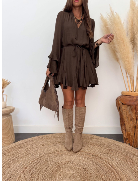 Aubane - robe choco