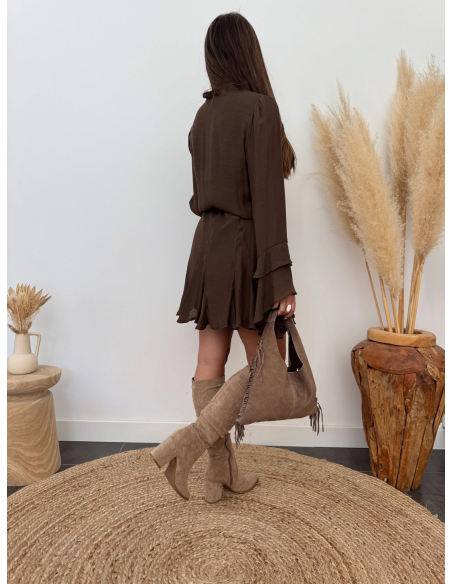 Aubane - robe choco