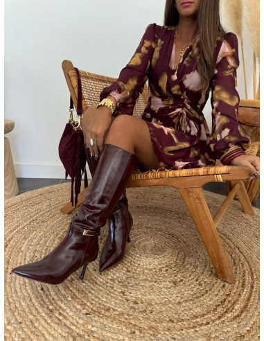 Karmen - bottes bordeaux foncé
