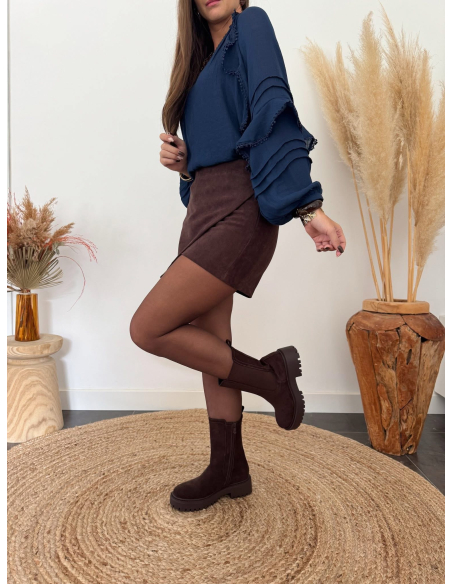 Clementia - blouse bleu marine