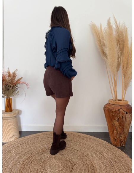 Clementia - blouse bleu marine