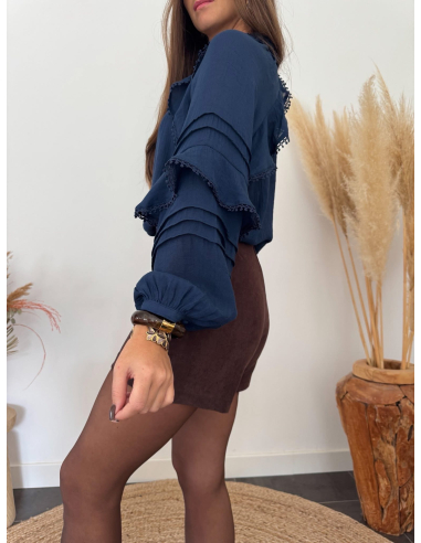 Clementia - blouse bleu marine
