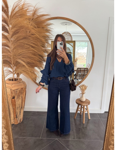 Clementia - blouse bleu marine