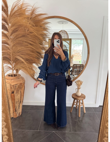 Clementia - blouse bleu marine