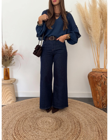 Clementia - blouse bleu marine