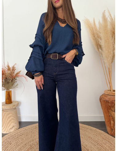 Clementia - blouse bleu marine