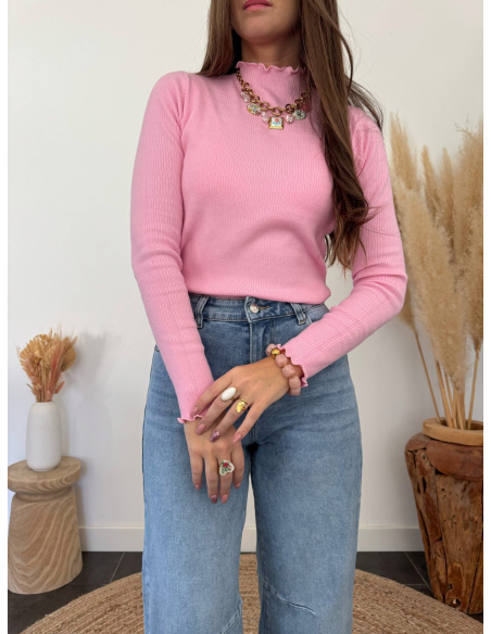 Braddy - pull fin rose