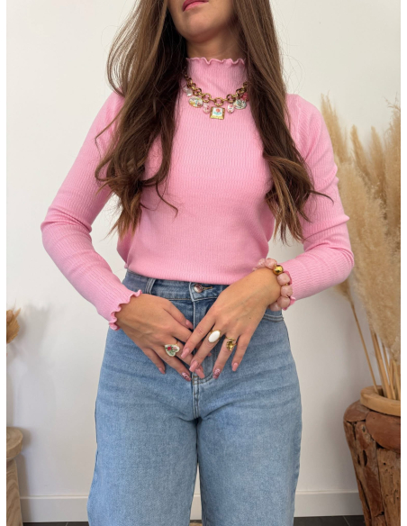 Braddy - pull fin rose