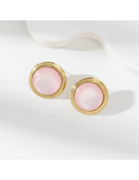 Lia - boucles d'oreilles rose