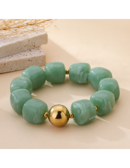 Diyan - bracelet vert d'eau