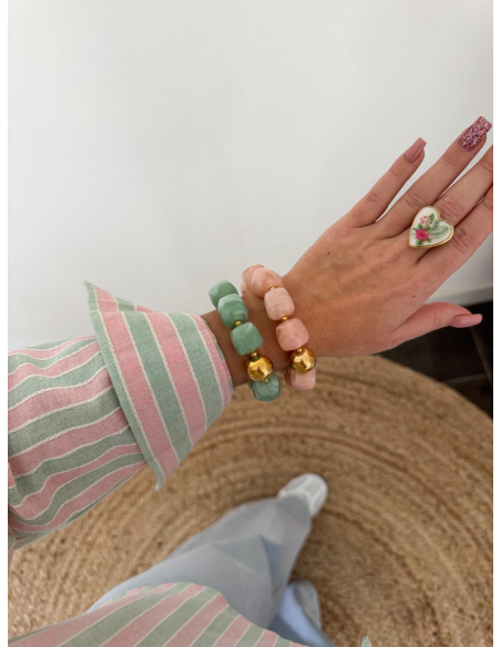 Diyan - bracelet vert d'eau