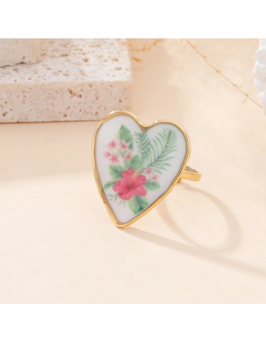 Freccia - Bague cœur floral