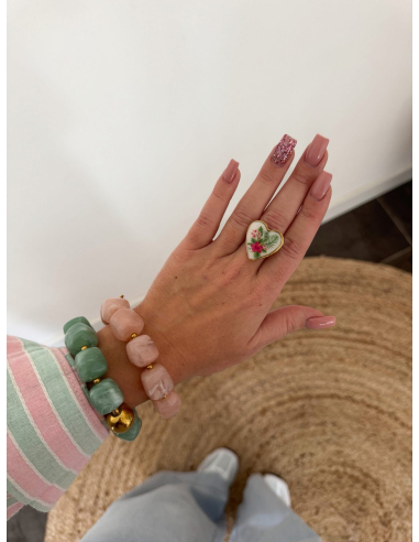 Freccia - Bague cœur floral