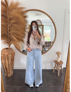 Giorgy - jean palazzo bleu clair