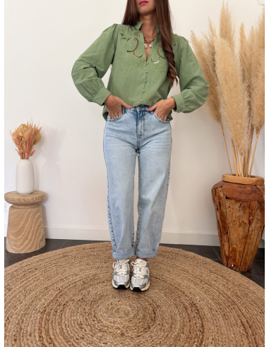 Adélia - blouse brodée