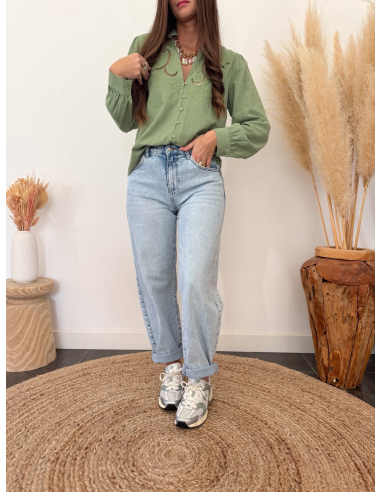 Adélia - blouse brodée