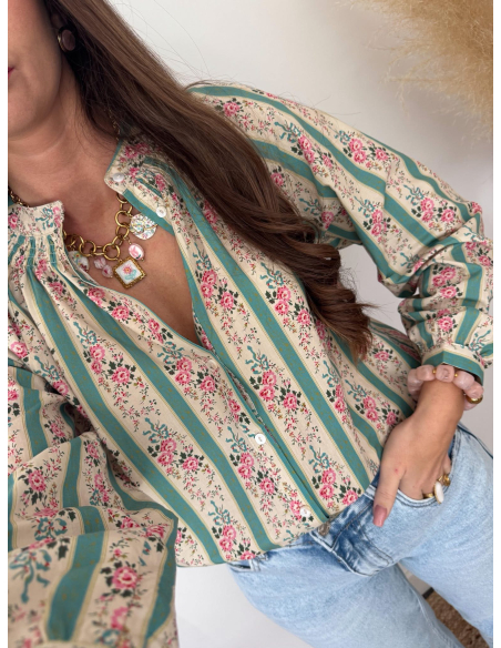 Chrissy - blouse fleurie