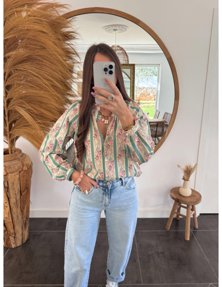 Chrissy - blouse fleurie