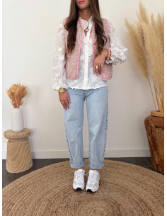 Élise - blouse florale brodée 2